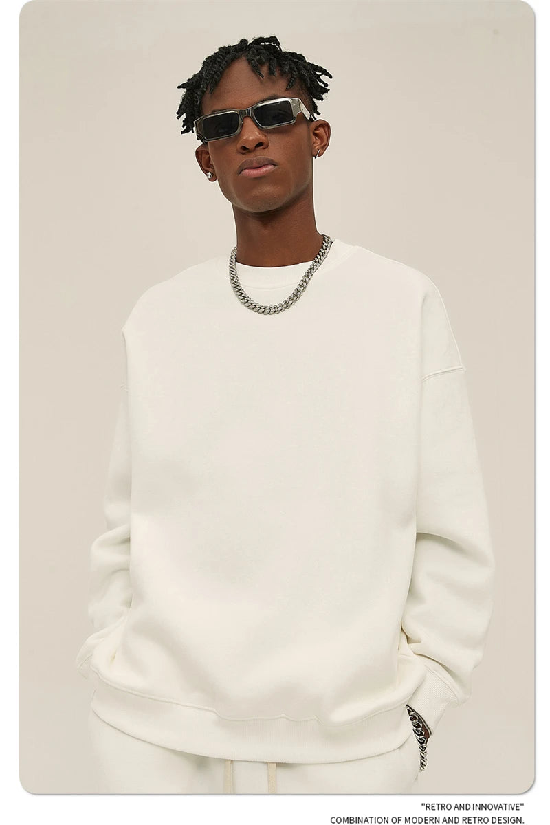 Men's 350gsm Fleece Crewneck Sweatshirt