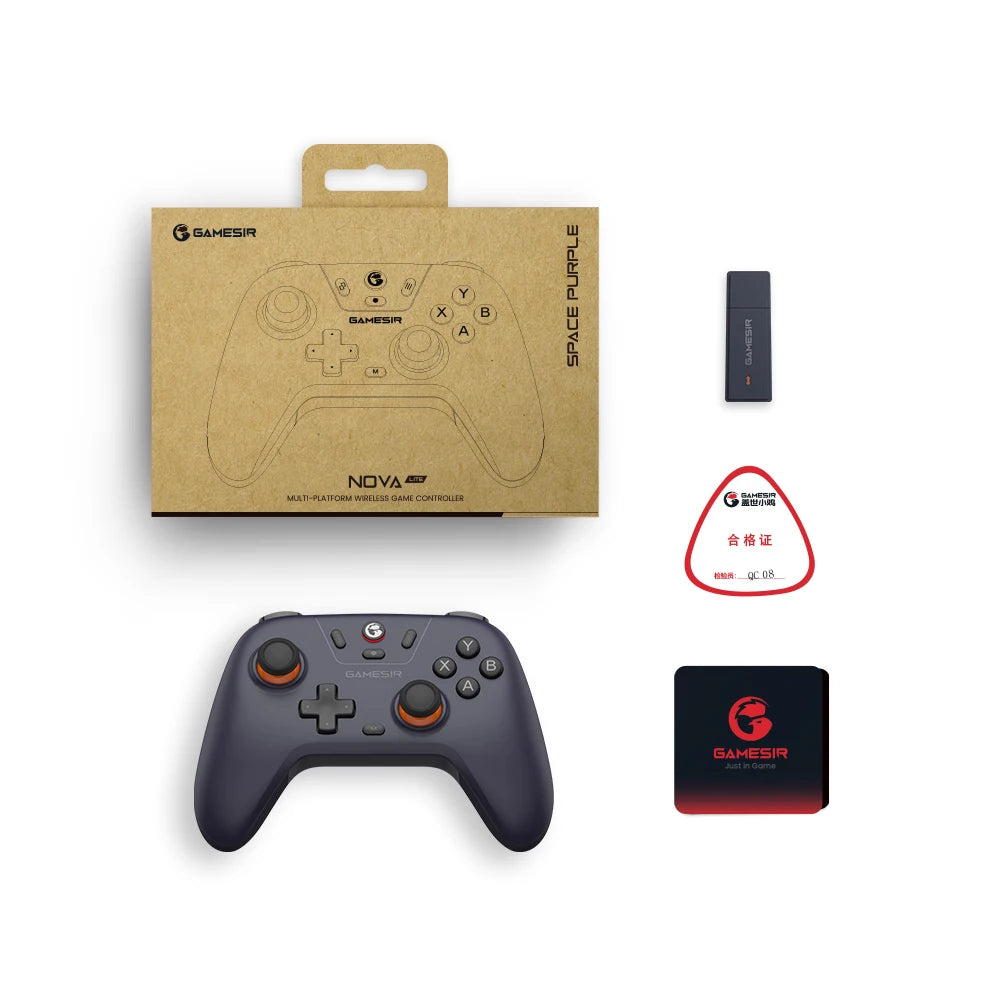 GameSir Nova Lite Wireless Gamepad Game Controller for Switch, Android, iOS, PC and Steam Games Hall Effect Joystick