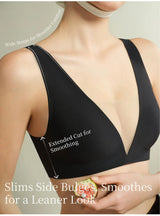 Sujiin Seamless Plunge Push-Up Bra for Women | XM048