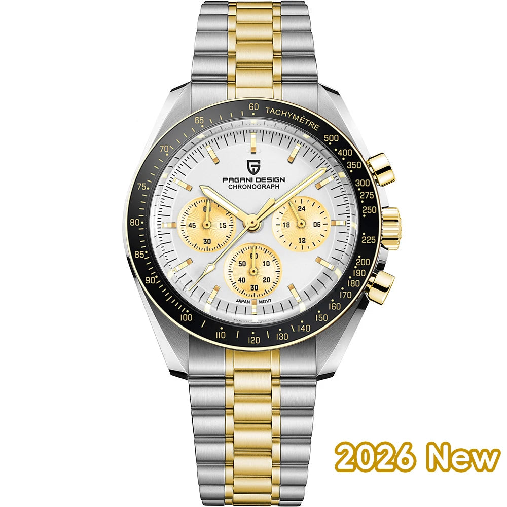 2026 New PAGANI DESIGN AK Project Mars Men's Watches Luxury Quartz Watch Men AR Sapphire Speed Sport Chronograph Automatic Date
