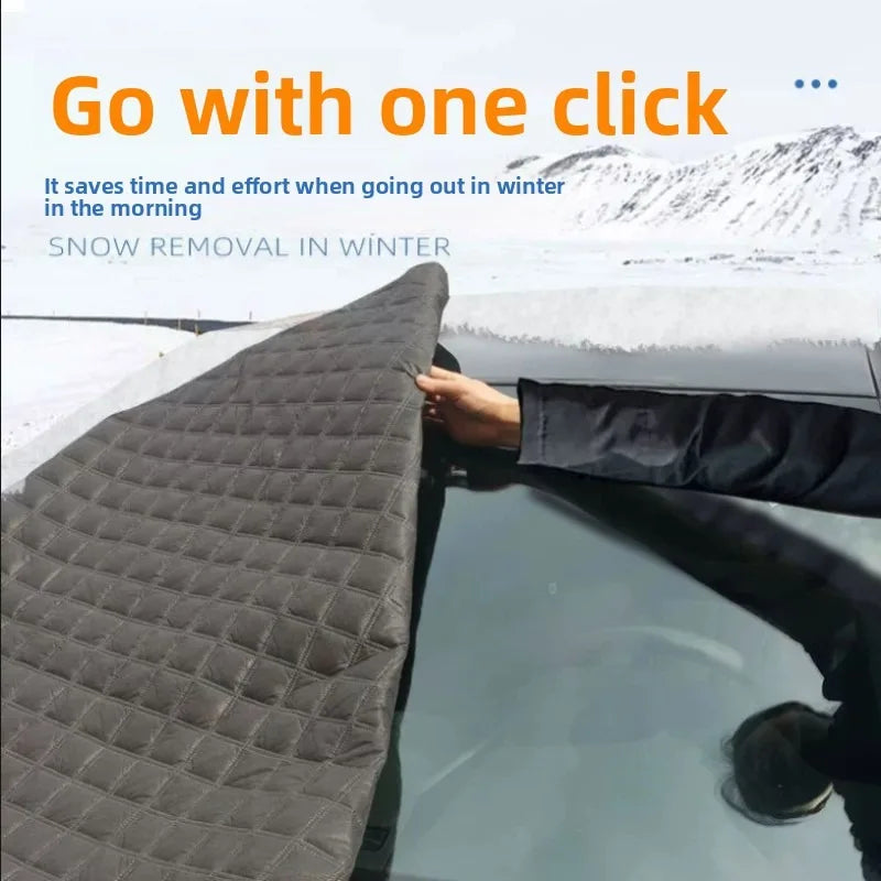 Universal Half Car Cover – Snow, Frost & Sun Shield