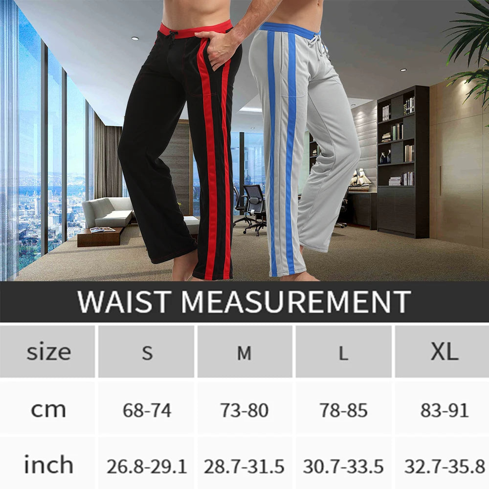 Men's Nylon Jogger Pants with Elastic Waist