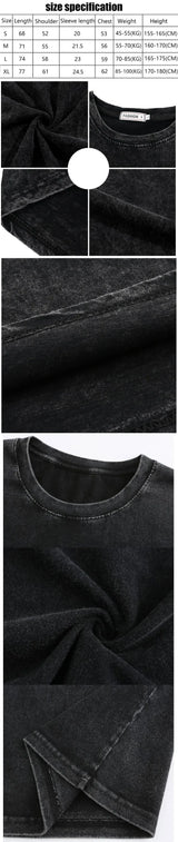 The Horrors Are Never Ending Yet I Remain Silly T-shirt Funny Japanese Style Frog Retro Washed T Shirt Men's Oversized Tees Tops