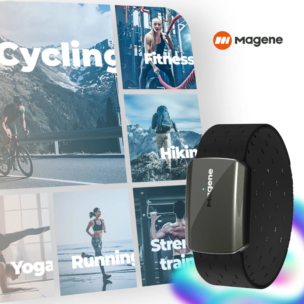 Magene H803 Heart Rate Armband | Dual-Mode ANT+ & Bluetooth