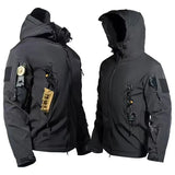 Men's Fleece Tactical Parka & Cargo Jacket Set