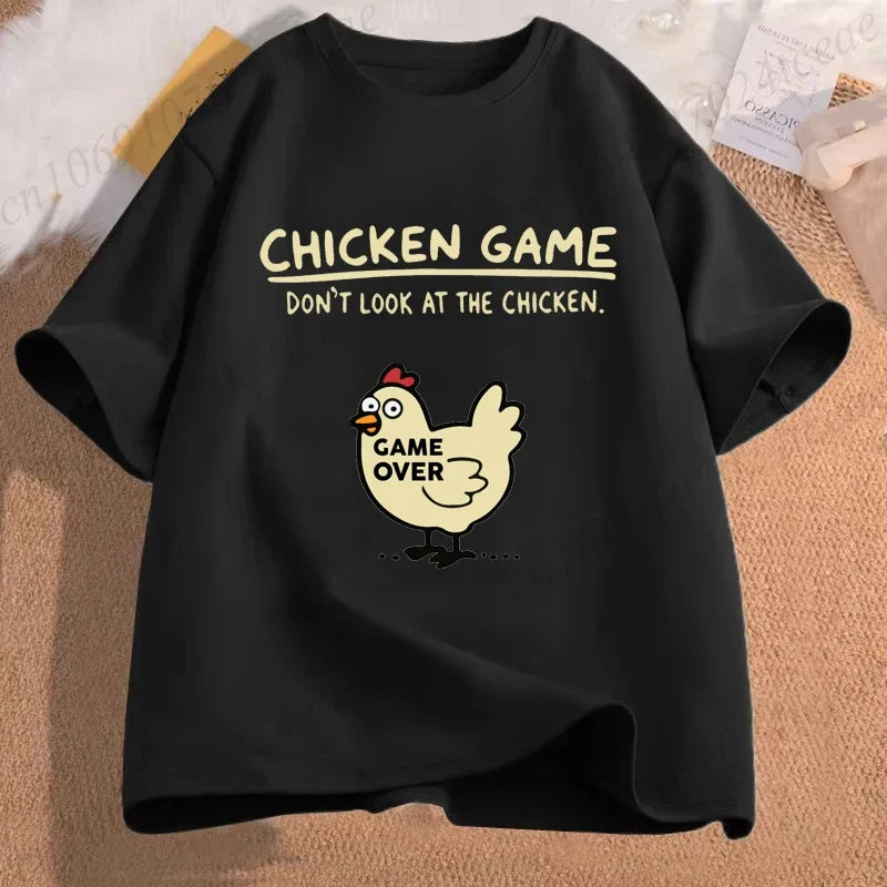Chicken Game Graphic Tee – Funny Unisex T-Shirt