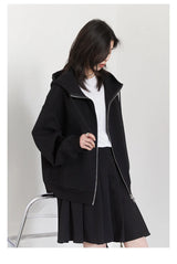 Women’s Relaxed Cotton-Blend Drawstring Hoodie