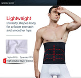 Mens Tummy Control Shapewear Compression Waist Cincher Slimming Body Shaper Belly Fat Girdle Stomach Band Back Support Belt