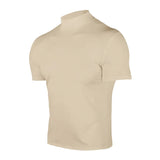 Men's compress T-shirts summer solid color short-sleeved men tops fashion yoga clothes men's tight turtleneck T-shirt
