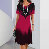 Women’s Striped Short-Sleeve Summer Dress