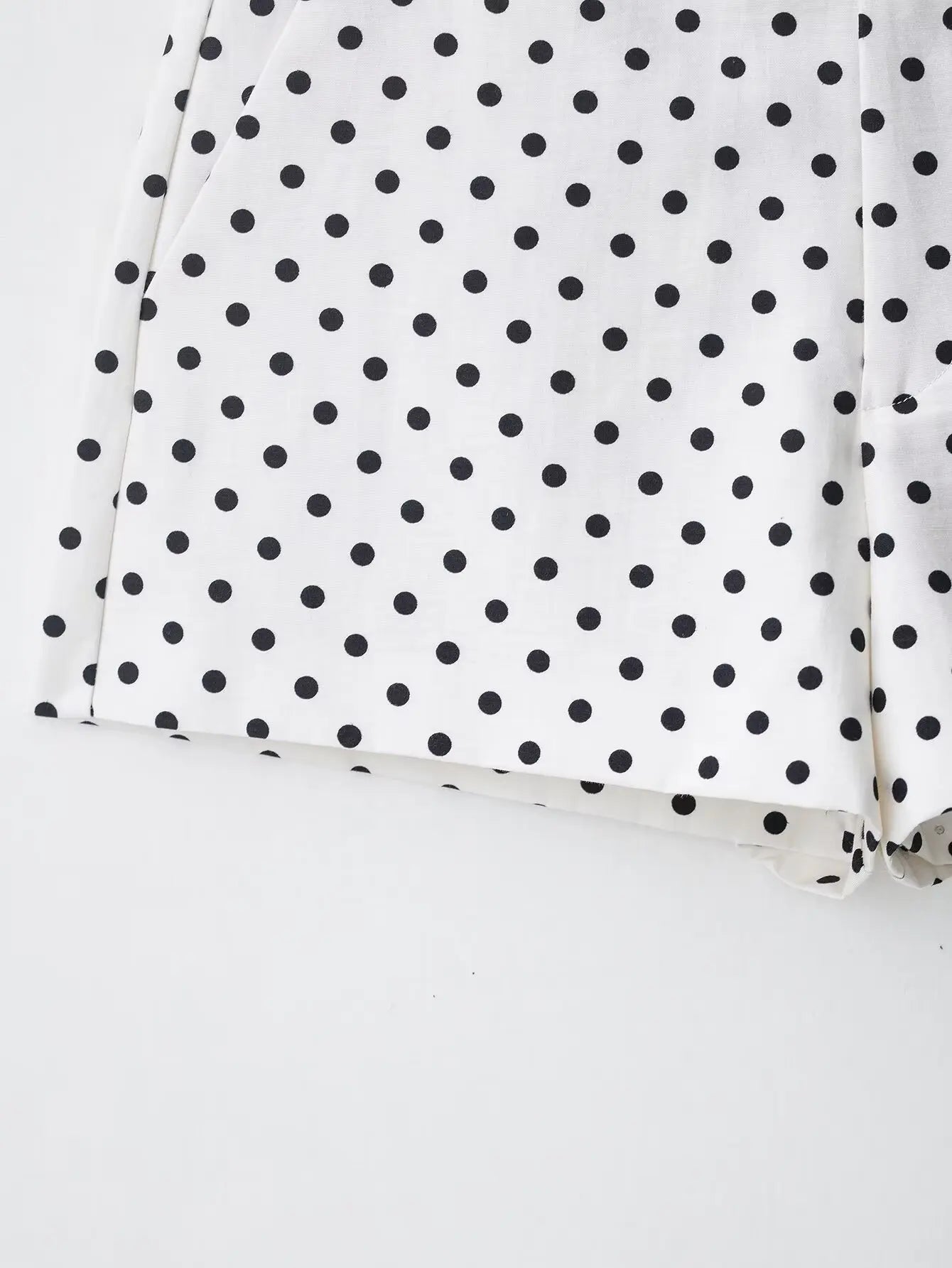 Fashion Polka Dot Shorts Sets For Women 2026 Spring Drawstring Bomber Jacket High Waist Shorts 2 Pieces Set Woman Outfits