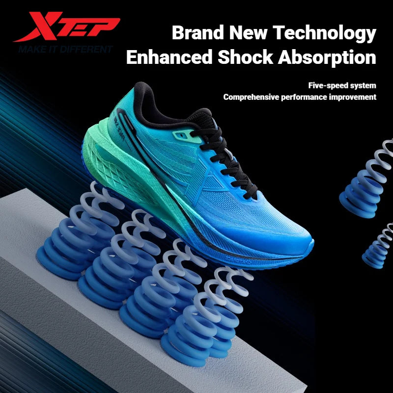 Xtep Five Speed 3.0 For Men 2025 Spring And Autumn Comfortable Casual Shoes Breathable Training Jogging Sneakers 875319110002
