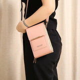 Smartphone Women RFID Handbag Crossbody Bags Touch Screen Phone Bag RFID Anti Theft Purse