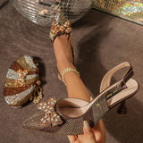 Venus Chan Pointed-Toe Heels & Handbag Set for Women