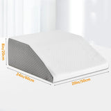 Leg Pillow, 8inch Leg Elevating Pillow for Legs,Rest, Sleeping,Leg Wedge Pillow for Side Sleeping, Memory Foam Leg Wedge Pillow