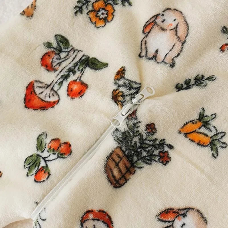 Cozy Cartoon Flannel Kids' Pajamas