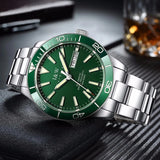CARNIVAL Dive Watch Luxury Stainless Steel Sport Automatic Mechanical Wristwatch 100M Waterproof NH36 Clock for Men Reloj Hombre