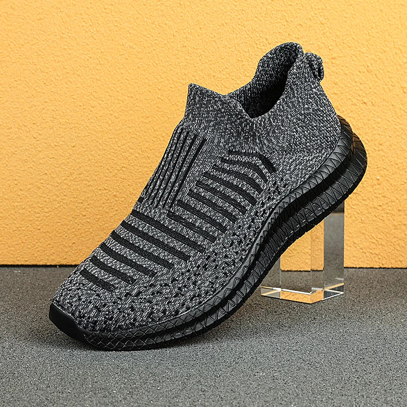 Men's Slip-On Casual Sneakers — Breathable Mesh, Lightweight, Anti-Slip