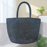2026 Large Handwoven Rattan Tote Bag for Women Natural Straw Beach Bag Purse Luxury Shoulder Bags Handbag Summer
