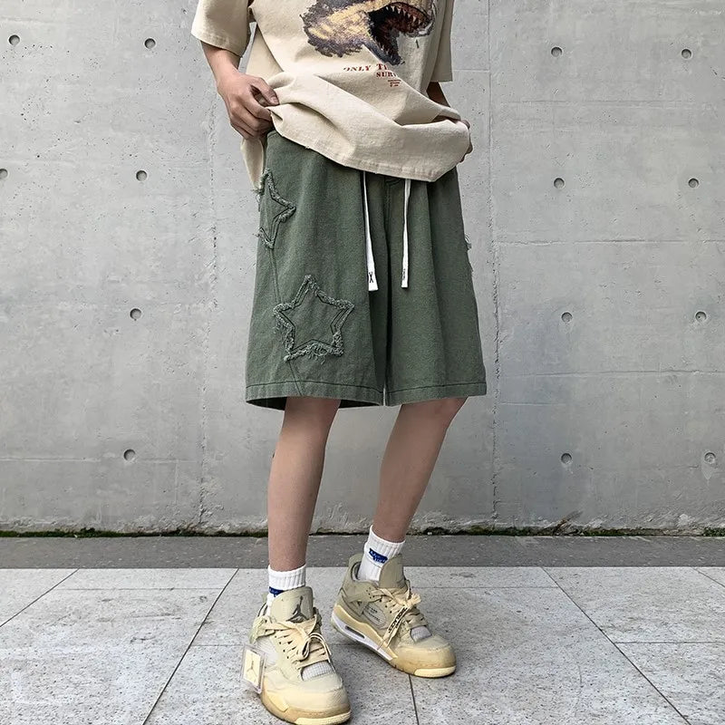 Men’s Vintage Denim Streetwear Shorts