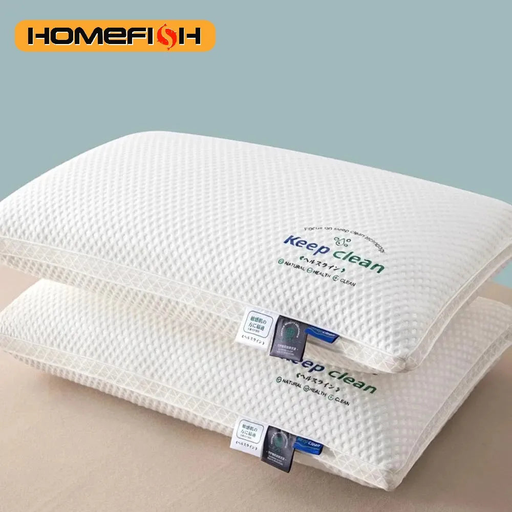 3D Neck Pillow with High Elasticity and Non Collapse Soft Neck Protection Single Person Sleeping Pillow Hotel Home Bedding