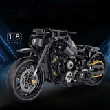 538PCS 1:8 Motorcycle Building Blocks Sets Racing Retro Motorbike Technical DIY Table Decor Toys Birthday Christmas Gifts