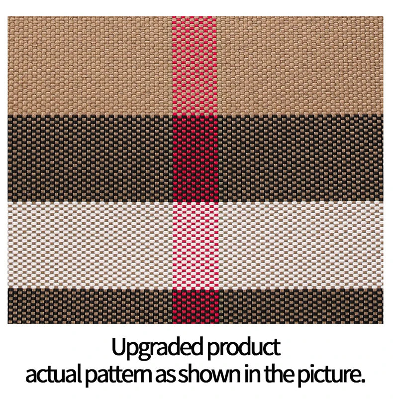 Aidrani  New retro checkered women's handbag, large capacity luxury bag, canvas genuine leather bag