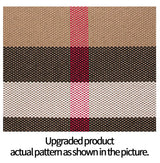 Aidrani  New retro checkered women's handbag, large capacity luxury bag, canvas genuine leather bag