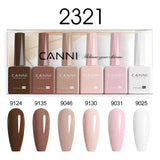 CANNI HEMA-Free Gel Polish Kit | Jelly, Nude & Rubber Base