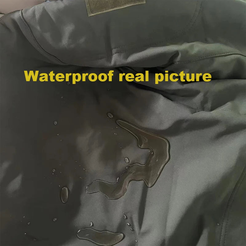 Men's Fleece Tactical Parka & Cargo Jacket Set