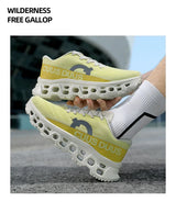Casual Sneakers Men's Cushion Running Trainers Shock Absorbing Supercritical EVA Sneakers Breathable Fitness Athletic Shoes