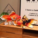 Goldfish  Lucky Koi Animals Plush Toys  Goldfish Cartoon Sift Dolls Kids Birthday Gifts Decor Throw Pillow Home Decor