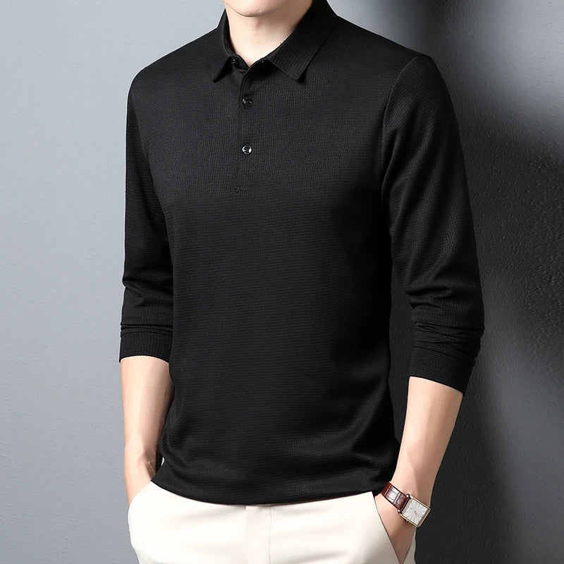 Men's USA-Made Long Sleeve Performance Polo