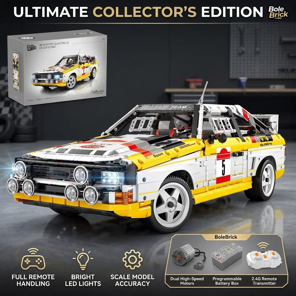 Retro Rally Car Building Set | 3,887 Pieces