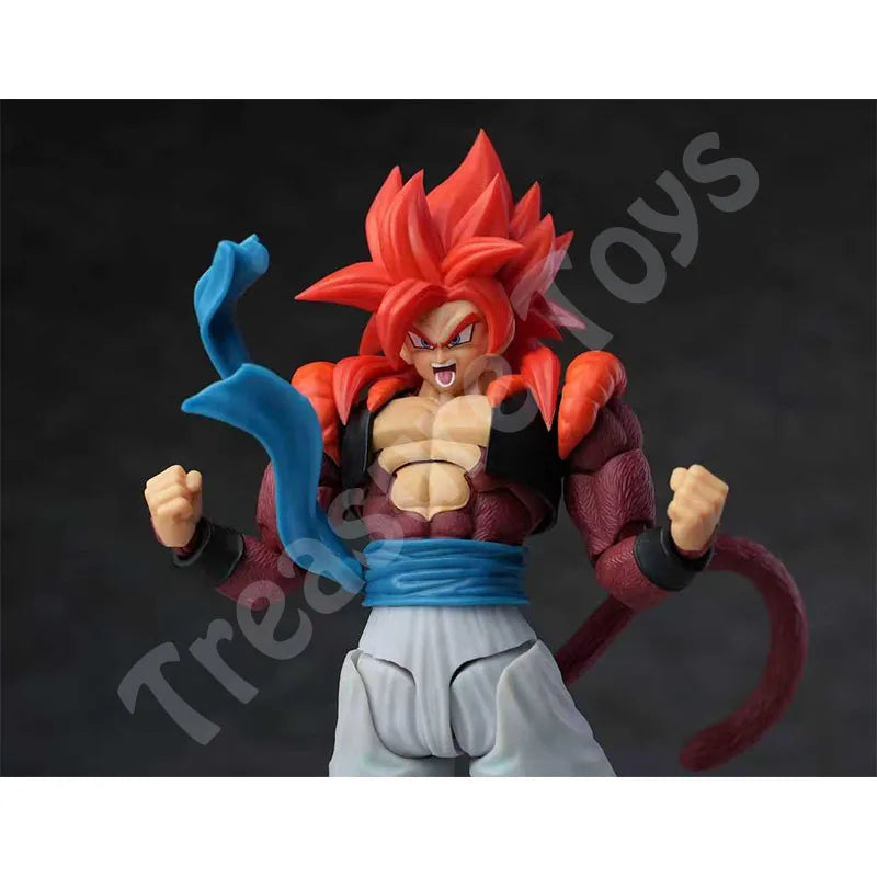 TonsenArttoys Kamione Studio SHF Gogeta SSJ4 Figure Dragon Ball GT Super Saiyan 4 Gogeta Anime Action Figures Kids Toys Gifts
