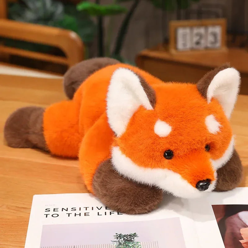 Plush Animal Cuddle Pillow – Raccoon, Fox & Red Panda