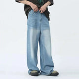 Vintage Camouflage Wide-Leg Men's Jeans