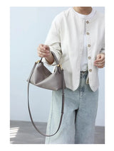 2024 Women Genuine Leather Luxury Handbags Small Size Versatile Cowhide Crossbody Bag Fashion Soft Messenger Purses