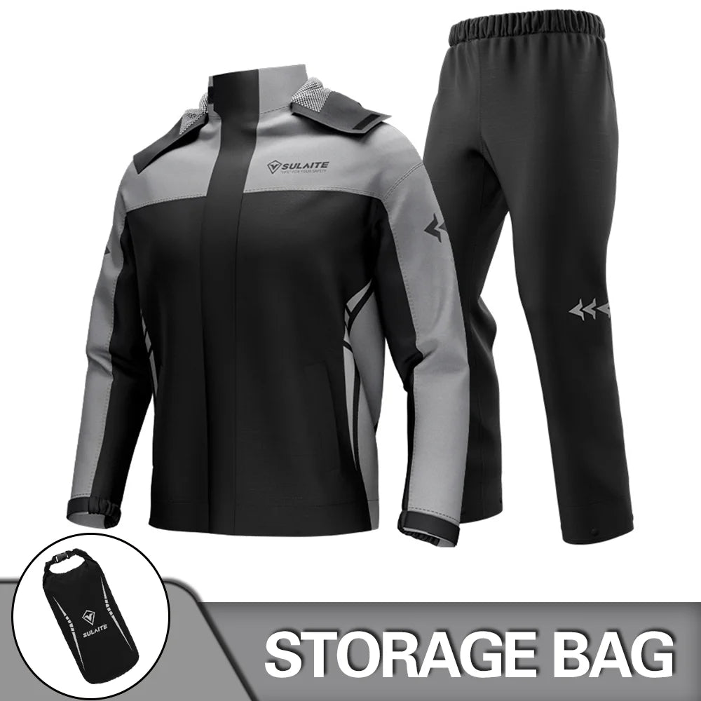 HEROBIKER Waterproof Motorcycle Rain Suit for Men & Women