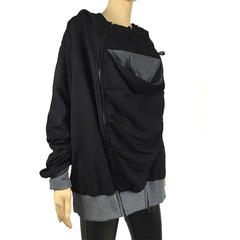Men's Babywearing Zip-Up Hoodie