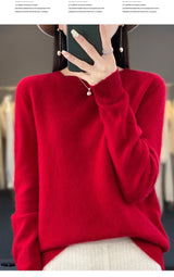 Women's Merino Wool Crew Neck Sweater