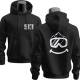 Men's Ski & Snowboard Graphic Hoodie for Fall and Winter