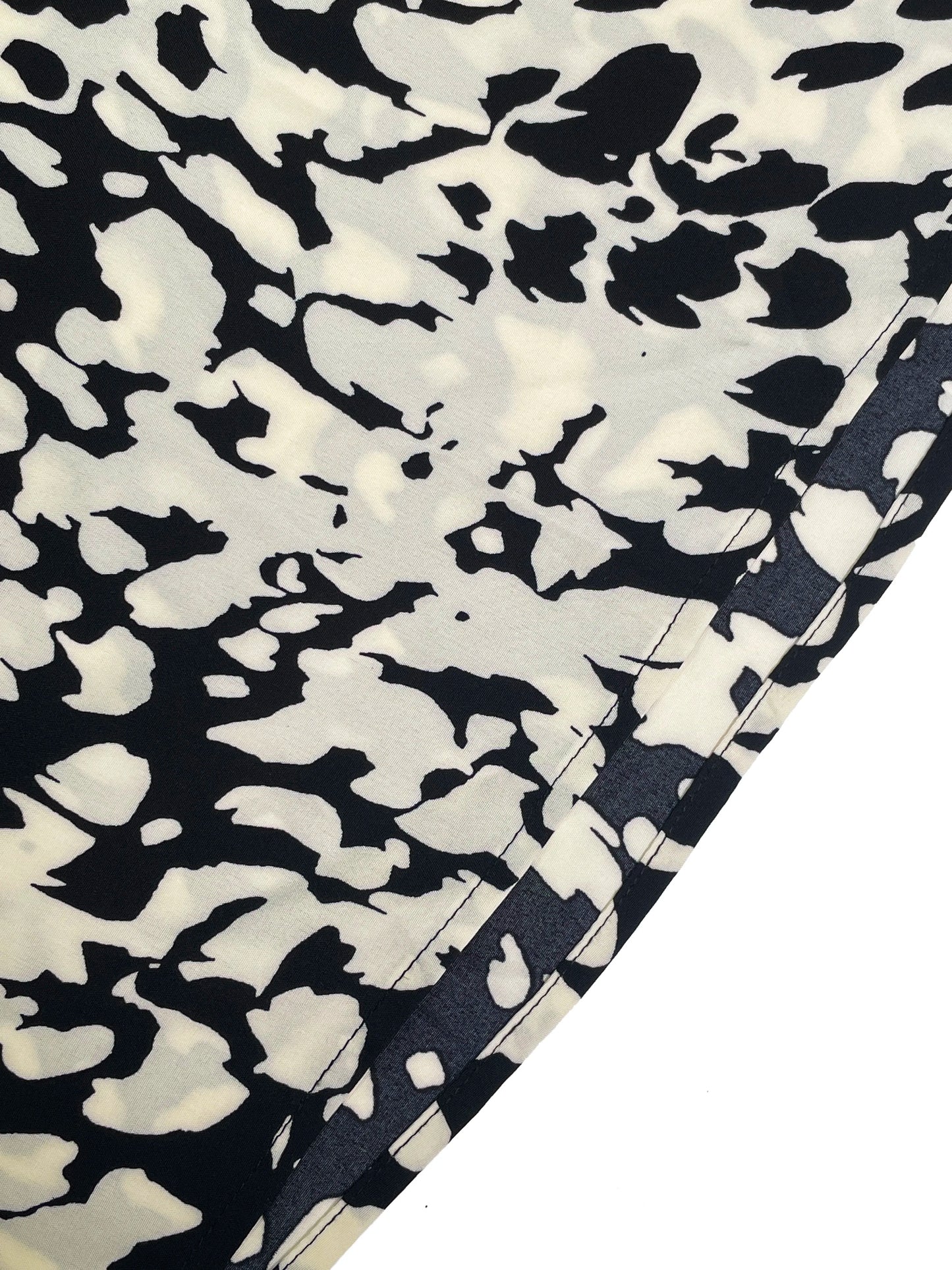 Elegant Print Belted Midi Dress