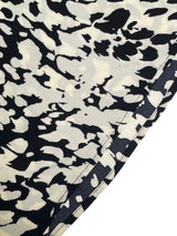 Elegant Print Belted Midi Dress