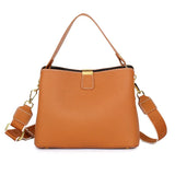 Women's Genuine Leather Handbag Luxury Bucket Style Casual Lady Fashion Shoulder Crossbody Messenger Bag for Girls 2025 Hot Sale