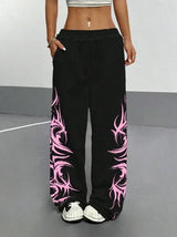 Retro Striped Loose Sweatpants