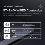 Attack Shark X6 Wireless Mouse RGB Touch Magnetic Charging Base PAW3395 Tri-Mode Connection Macro Gaming Mouse