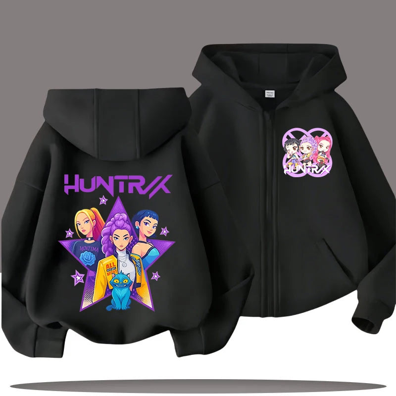 Demon Hunters Kids' Hooded Zip Jacket