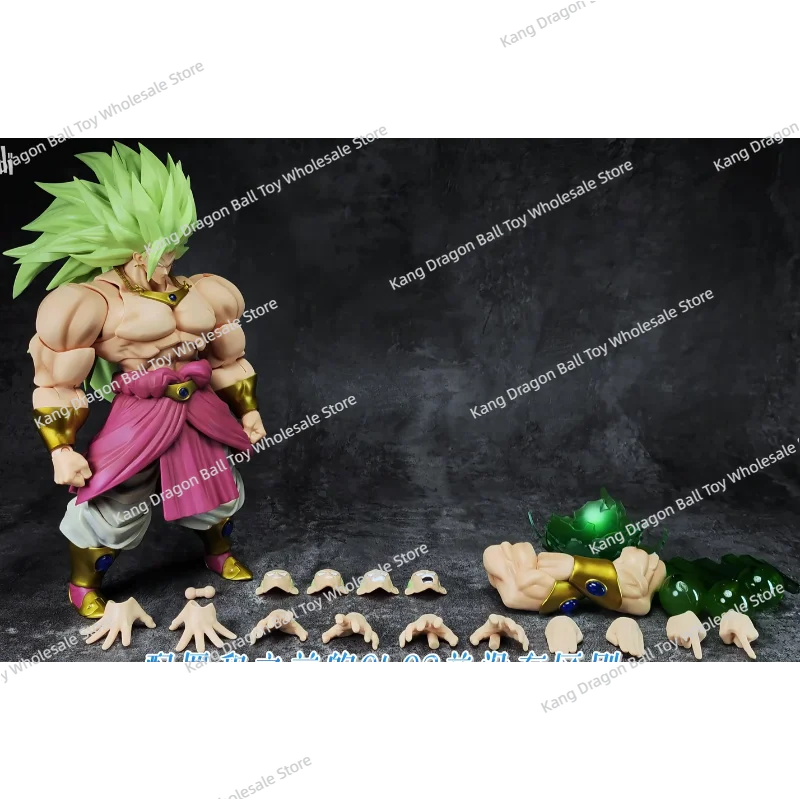 ZT Studio Broly Figure Dragon Ball Super Saiyan Broly 10 Inches Warrior of The Ancient Anime Action Figure Model Toys Gifts