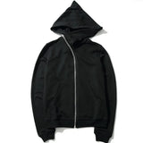Harajuku Streetwear Zippered Cloak Hoodie